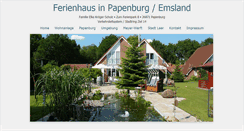 Desktop Screenshot of ferienhaus-papenburg.de